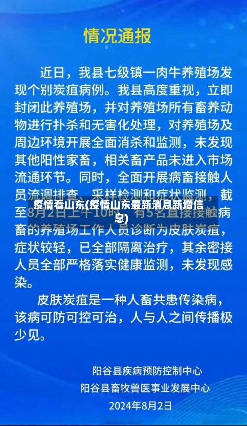 疫情看山东(疫情山东最新消息新增信息)