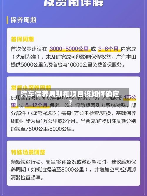 汽车保养周期和项目该如何确定？-第2张图片