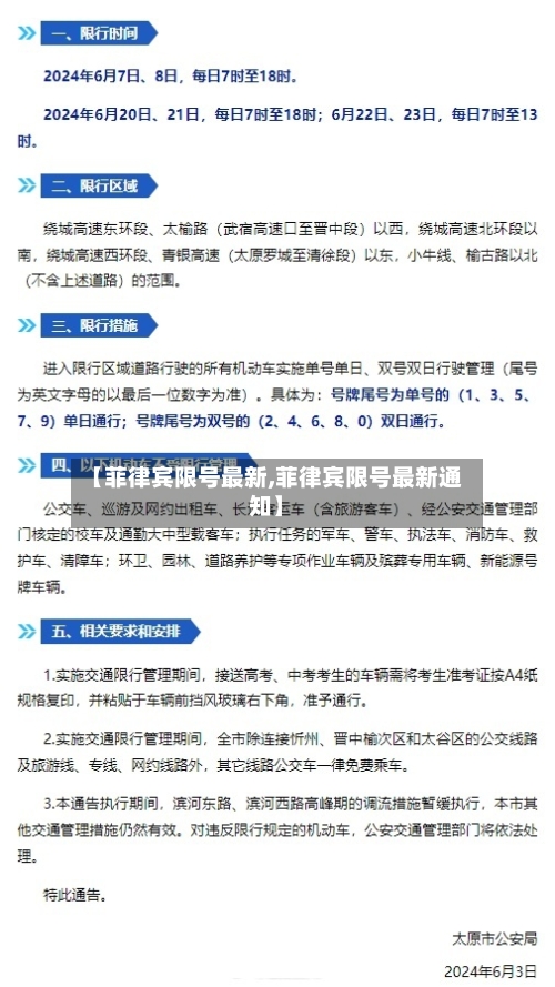 【菲律宾限号最新,菲律宾限号最新通知】-第1张图片