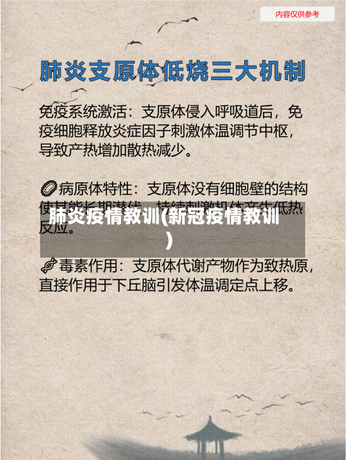 肺炎疫情教训(新冠疫情教训)