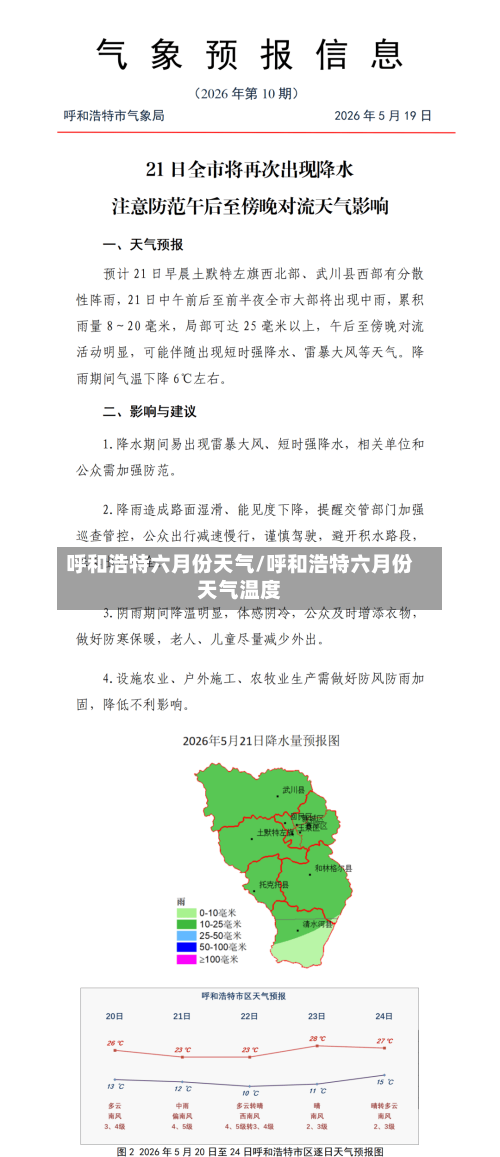 呼和浩特六月份天气/呼和浩特六月份天气温度