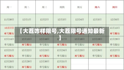 【大荔咋样限号,大荔限号通知最新】